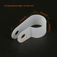 thumbnail image 3 of 200Pcs Nylon R-type Cable Clamp Organizer Cord Clips for Wire Management 12.7mm, 3 of 3