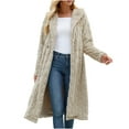 thumbnail image 2 of DailyTrove Women's Long Knit Cardigan, Long Sleeve, Casual Office & Lounge Wear, Soft Wool Blend, Plus Size Friendly, 2 of 6