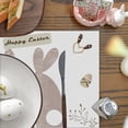 thumbnail image 4 of SLYNSHome Rabbit Bunny Happy Easter Placemats 12x18 Inch Seasonal Spring Table Mats for Party Kitchen Dining Decoration, 4 of 7