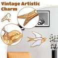 thumbnail image 4 of Swallow Mirror Wall Decor, Swallow Design Wall Mounted Sculptures, Retro Decorative Bug Insects Animals Beetle Mirrors, Creative Butterfly Home Decor for Living Room Bedroom(Swallow), 4 of 10