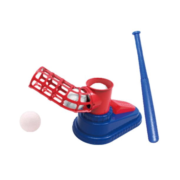 Máquina de lanzamiento de béisbol estilo prensa de pie, lanzador automático, juego de juguetes de entrenamiento activo, juegos deportivos al aire libre, regalos para niños de 4 a 14 años, niños y niñ Namotu SM-283