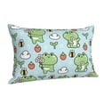 thumbnail image 2 of Kll Cute Floral Frog Pillow Covers Envelope Closure,Super Soft And Cozy Fuzzy Fleece Pillow Case Cover 20"X30", 2 of 8