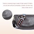 thumbnail image 2 of Bolso bandolera a la moda para mujer, bolsos de viaje informales de cuero PU de Color sólido (gris), 2 of 6