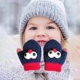 thumbnail image 4 of Mitaines pour Tout-Petits avec Ficelle, Gants d'Hiver Chauds Extensibles à Doigts Complets, 4 of 5