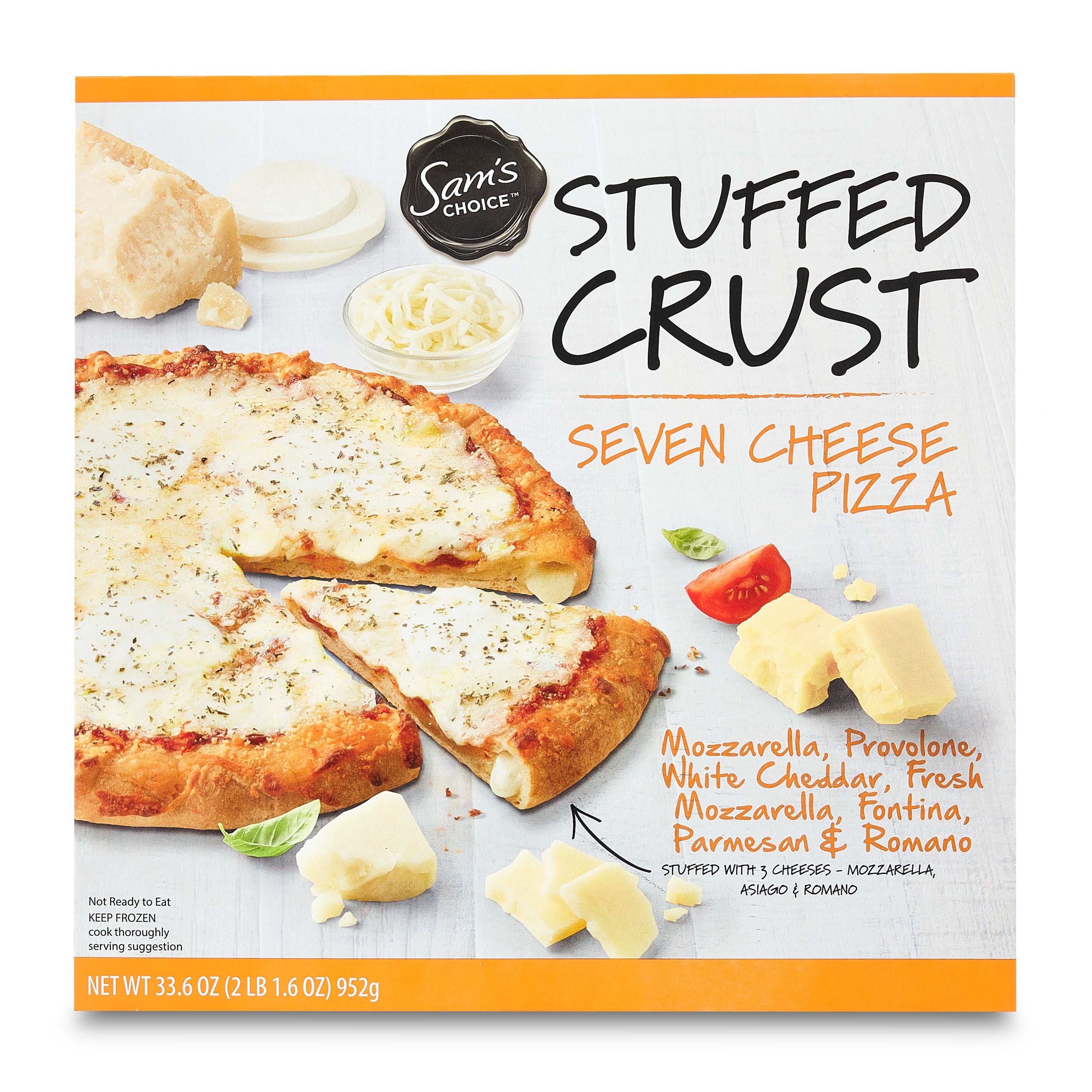 Sam's Choice Stuffed Crust Seven Cheese Pizza, 33.6 oz