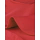 thumbnail image 5 of Cárdigan Crop Top Dobladillo Curvo Frente Abierto Bolero Encogimiento Hombros De Otoño Invierno Para Mujer Rojo S, 5 of 5