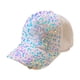 thumbnail image 2 of Gorra de béisbol con lentejuelas brillantes, ajustable, de malla, transpirable, para el sol, de viaje y con visera para fiestas, para mujer., 2 of 5