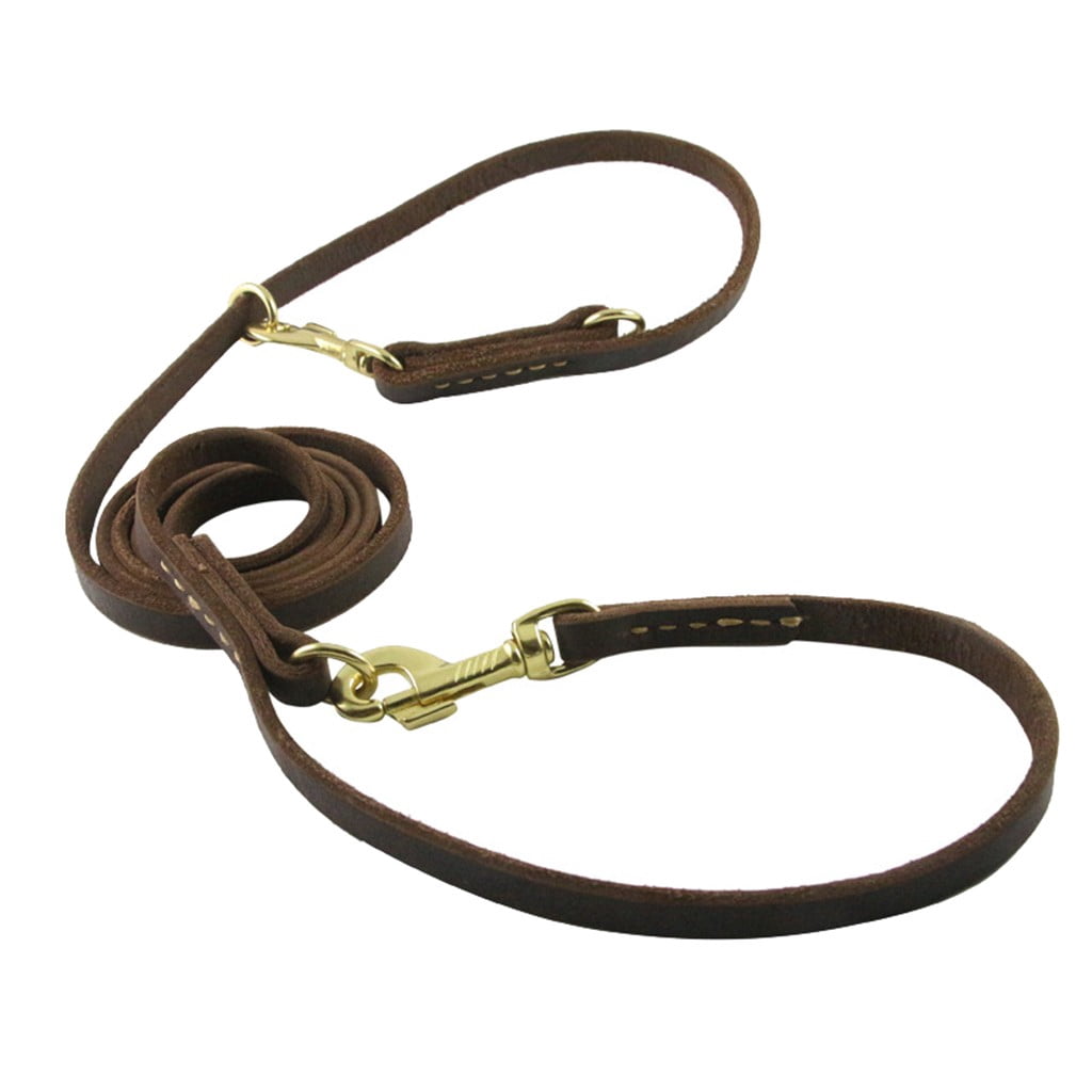 premium leather dog leashes