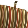 thumbnail image 5 of Jordan Manufacturing Sunbrella 45" x 22" Brannon Redwood Multicolor Stripe Rectangular Outdoor Chair Cushion with Ties and Hanger Loop, 5 of 12