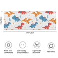 thumbnail image 3 of White Cartoon Dinosaurs Pterosaurs Pattern Bathroom Rugs Mat,Non Slip Microfiber Bathroom Rug,Rubber Backing,Soft Bathroom Mats for Bathroom Floor,Tub and Shower,47x17in(120x43cm), 3 of 5