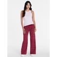 thumbnail image 2 of Hello Kitty Women’s Pinstripe Wide Leg Foldover Pants, Sizes XXS-XXL, 2 of 5