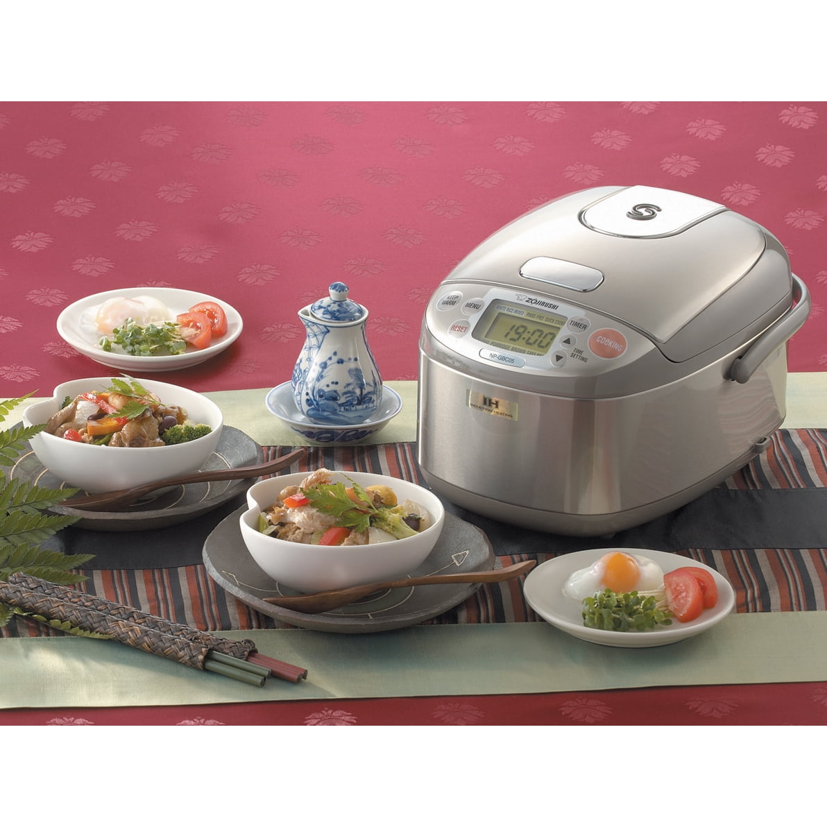 Zojirushi NP-GBC05 3-Cup Electric Rice Cooker, Stainless Steel - Induction Heating System