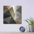 thumbnail image 4 of Luxe Metal Art 'Gold Polygon Wall I' by Alonzo Saunders, Metal Wall Art, 12"x12", 4 of 7