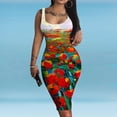 thumbnail image 2 of Vestidos Para Mujer Vestidos Casuales de Moda Estampado Erógeno Hombro Frío Flaco Tanque Sin Mangas Vestido Ajustado Odeerbi  ODB156471, 2 of 5