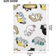 thumbnail image 3 of FMSHPON Cat Hug Fish Clipboard Hardboard Wood Nursing Clip Board and Pull for Standard A4 Letter 13x9 inches, 3 of 8