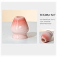 thumbnail image 5 of Matcha Kit 5-Pcs matcha whisk set, Matcha Bowl, Bamboo Matcha Blender and Stand,stainless steel mesh、 Bamboo Spoon, Pink Matcha Set, 5 of 5