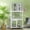 Gray, variant on PawHut 74" Wooden Outdoor Cat House Catio Outdoor Cat Enclosure, Orange