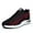 Black/Red, variant on Men's Elevator Sneakers 2.36 Inch Invisible Height Increasing Lace up Fashion Sneakers