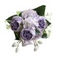 thumbnail image 3 of Ramo de flores artificiales, hortensias, peonías, bayas, arreglo floral sintético de 5 cabezas para centros de mesa de bodas y decoración del hogar, 3 of 9