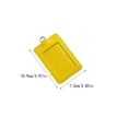 thumbnail image 2 of Inteprter 10 piezas de portatarjetas de identificación, suministros de oficina de negocios, funda protectora informal de colores, funda para tarjetas de Carpetas de archivos Vertical/Amarillo, 2 of 6