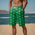 thumbnail image 4 of Wyzesi High Waisted Shapewear Shorts Male Spring and Summer Color Beach Pants Drawstring Elastic Waist Breathable Soft Short Daily Streetwear Tie Pocket Casual Shorts, 4 of 6