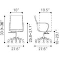thumbnail image 4 of Silla De Oficina Kessa Muebles Espalda Baja Gris Glider, 4 of 5