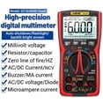thumbnail image 4 of Detector de condensadores de transistores multímetro digital de mano Mide con precisión con precisión con precisión con precisión 6000 conteos de capa - Rojo sz16 Macarena Multímetro digital, 4 of 8