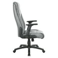 thumbnail image 3 of Executive High Back Charcoal Gray Bonded Leather Office Chair, 3 of 9