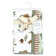 thumbnail image 2 of Hudson Baby Boys Cotton Flannel Burp Cloths 4-Pack, Wilderness, One Size, 2 of 6
