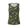 thumbnail image 5 of Goofa Dinosaur Skeleton Printed Womens Workout Tops for Women Sleeveless Yoga Shirts Athletic Running Tank Tops Sleeveless Gym Clothes Workout Apparel-X-Large, 5 of 9