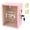 Pink, variant on Lockable Wooden Tip Box, Secure Locked Side Door, Handy Compact Dimension, Steady Build, for Restaurant Bar Cafe Charity
