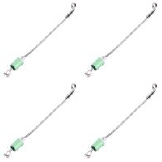Alarma Pesca Carpa Wiggler Bobinas Acero Inoxidable Perchas Aparejos () Verde
