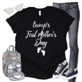 thumbnail image 5 of Bump's First Mother's Day Shirt, Pregnancy Announcement Shirt, Pregnancy Gift, Baby Reveal, New Mom Shirt (Black, Medium), 5 of 7