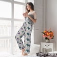 thumbnail image 5 of Salouo Turtle Print Women's Pajama Pants Casual Loose Sweatpants PJs Flowy Pants Drawstring Palazzo for Women Wide Leg Pants Lounge Pajama -Medium, 5 of 8