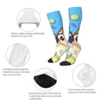 thumbnail image 3 of Masiiu Bluey Print Adult Crew socks, Comfortable Novelty Colorful Patterned, Breathable, Stylish Colorblock for Men Women, 3 of 6