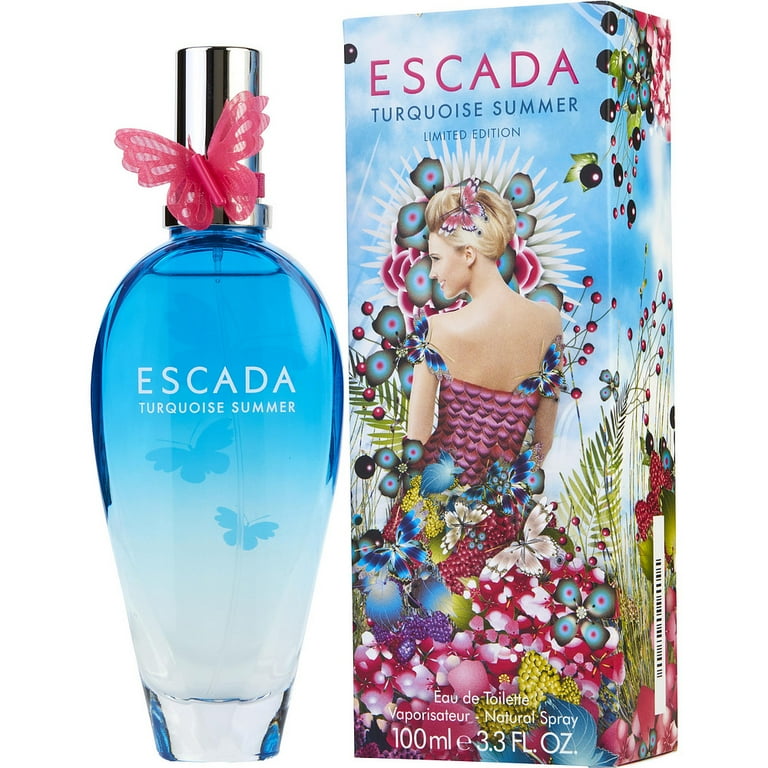 Escada Turquoise Summer Eau de Toilette, Perfume for Women, 3.3 Oz