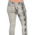 thumbnail image 3 of RVCA Juniors Noise Pollution Snake Print Skinny Jeans (24, Shale), 3 of 4