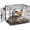 Double Door, variant on 30-Inch Single Door Folding Dog Crate for Medium Breeds (21-40 lbs), with Divider Panel, Leak-Proof Tray & Secure Latch, Portable, Durable & Easy to Assemble
