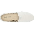 thumbnail image 5 of TOMS Womens Alpargata Recycled Cotton Canvas Loafer Flat 5.5 White, 5 of 8