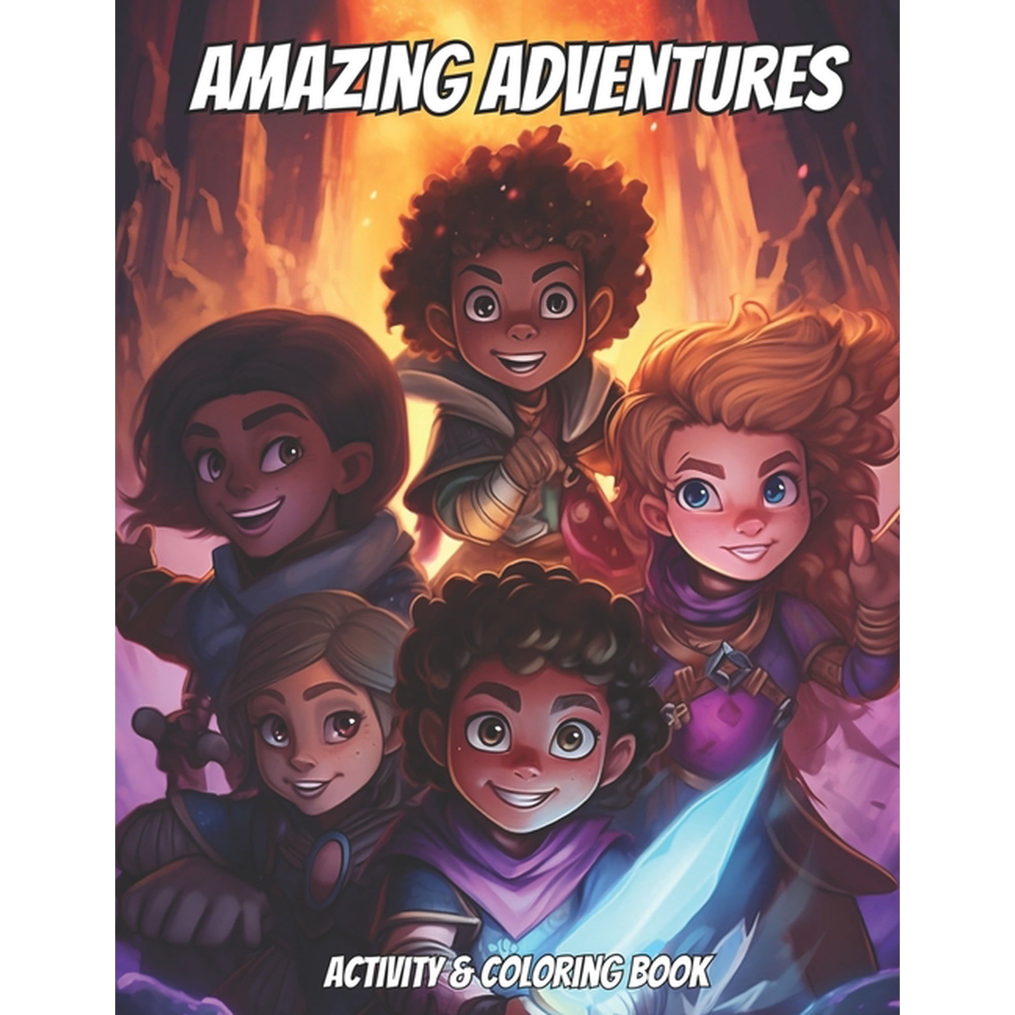 Amazing Adventures: Activity & Coloring Book For Kids (Paperback)