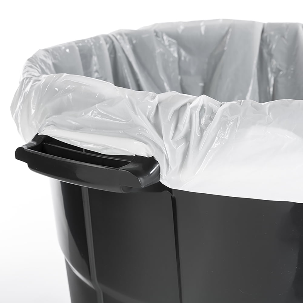 RW Clean 20 gal Black Plastic Trash Can Liner - Standard-Duty, 0.7