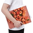 thumbnail image 4 of Pobuds Leather Laptop Sleeve, Padded Case, Thin Portable, Versatile Bag - Compatible with most 13 inch laptops for MacBook Pro 13 inch 2016 or later, MacBook Air 13,14 - Horizontal, Roses Heart Shape, 4 of 5