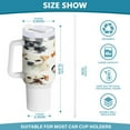 thumbnail image 3 of 40 Oz Car Handle Water Bottle Water Cup Water Bottle Water Jug Coffee Cup Travel Water Bottle Beautiful Watercolor Dogs, 3 of 8