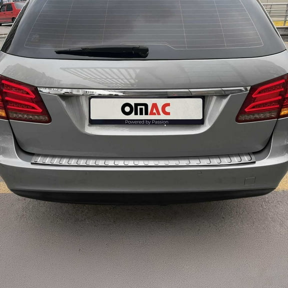 Rear Bumper Sill Cover for Mercedes E Class S212 Wagon 2011-2013 S.Steel Brushed