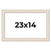 23x14 Frame White Real Wood Picture Frame Width 1.75 inches | Interior Frame Depth 0.5 inches |