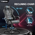 thumbnail image 3 of Soontrans Gaming Chair with Massage, High Back Computer Gamer Chair for Adults and s, Ergonomic Game Chair with Adjustable Headrest and Lumbar Support (Black), 3 of 6