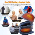 thumbnail image 4 of Conjunto De 2 Uds De Gorro Y Bufanda Con Calefacción, Gorro De Calor Usb, Gorro De Punto De Invierno, Bufanda Para Hombres Y Mujeres, Ciclismo Al Aire Libre Y Correr Guardurnaity AP007997-01, 4 of 6