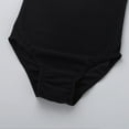 thumbnail image 4 of TSSOE Kids Girls Basic Short Sleeves Cotton Gymnastics Leotard Ballet Dancewear Black 4, 4 of 8