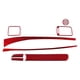 thumbnail image 4 of 8Pcs Red Carbon Fiber Passenger Dashboard Cover Trim for 2006-2011, 4 of 5