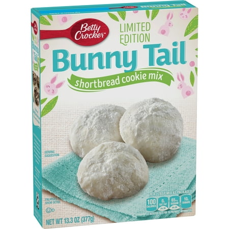 (2 pack) Betty Crocker Limited Edition Bunny Tail Shortbread Cookie Baking Mix, 13.3 oz